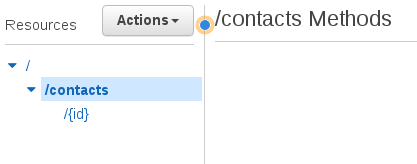 Select contacts resource